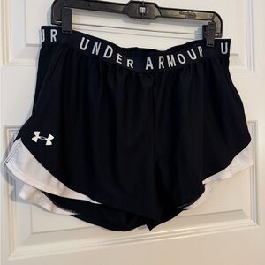 Under Armour Women's Athletic Shorts in Black and White